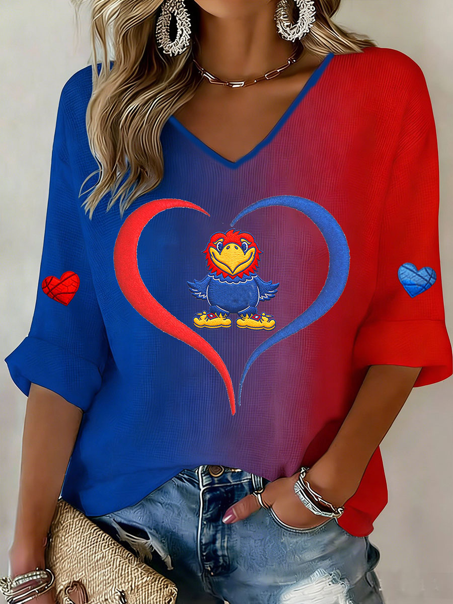 Women's Basketball Print Waffle T-shirt