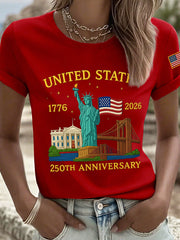 Women's  250th Anniversary Print T-Shirt