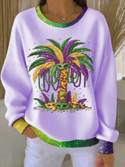 Women's Mardi Gras Casual Sweatshirt