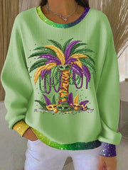Women's Mardi Gras Casual Sweatshirt