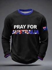 Men's Pray for Australia Waffle T-Shirts