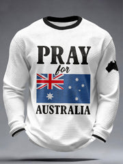 Men's Pray for Australia Waffle T-Shirts