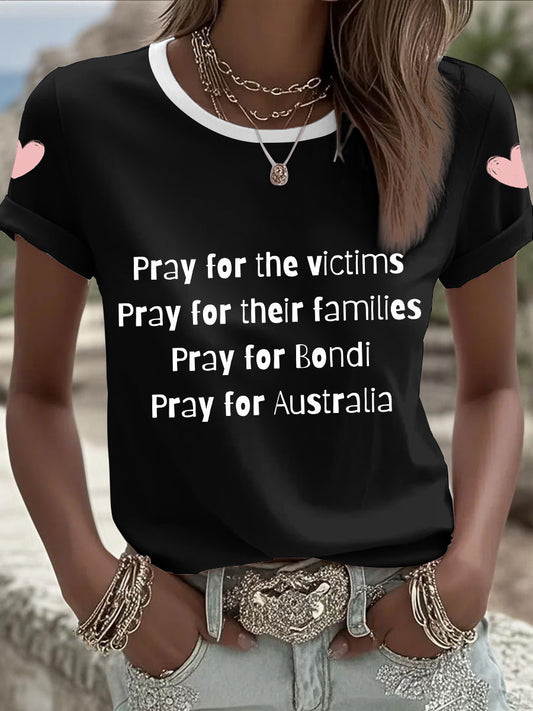 Women's 'Pray for Bondi, Pray for Australia' T-shirts