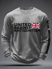 Men's Oppose antisemitism Waffle Long Sleeve T-Shirt