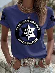 Women's Oppose antisemitism short-sleeved T-shirt