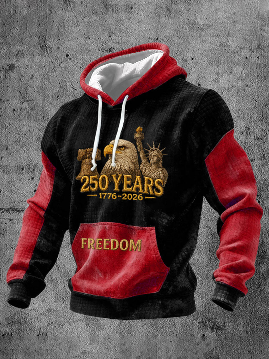 Men's  250th Anniversary Print Casual Hoodie