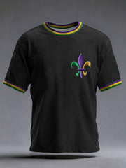 Men's Mardi Gras Printed Casual T-Shirt