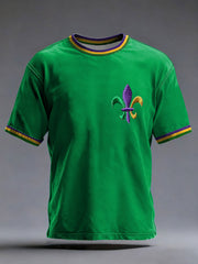 Men's Mardi Gras Printed Casual T-Shirt