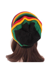 Unisex Jamaican Reggae Long Knit Beanie