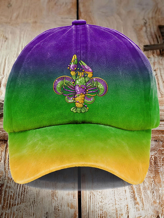 Unisex Mardi Gras Print Hat