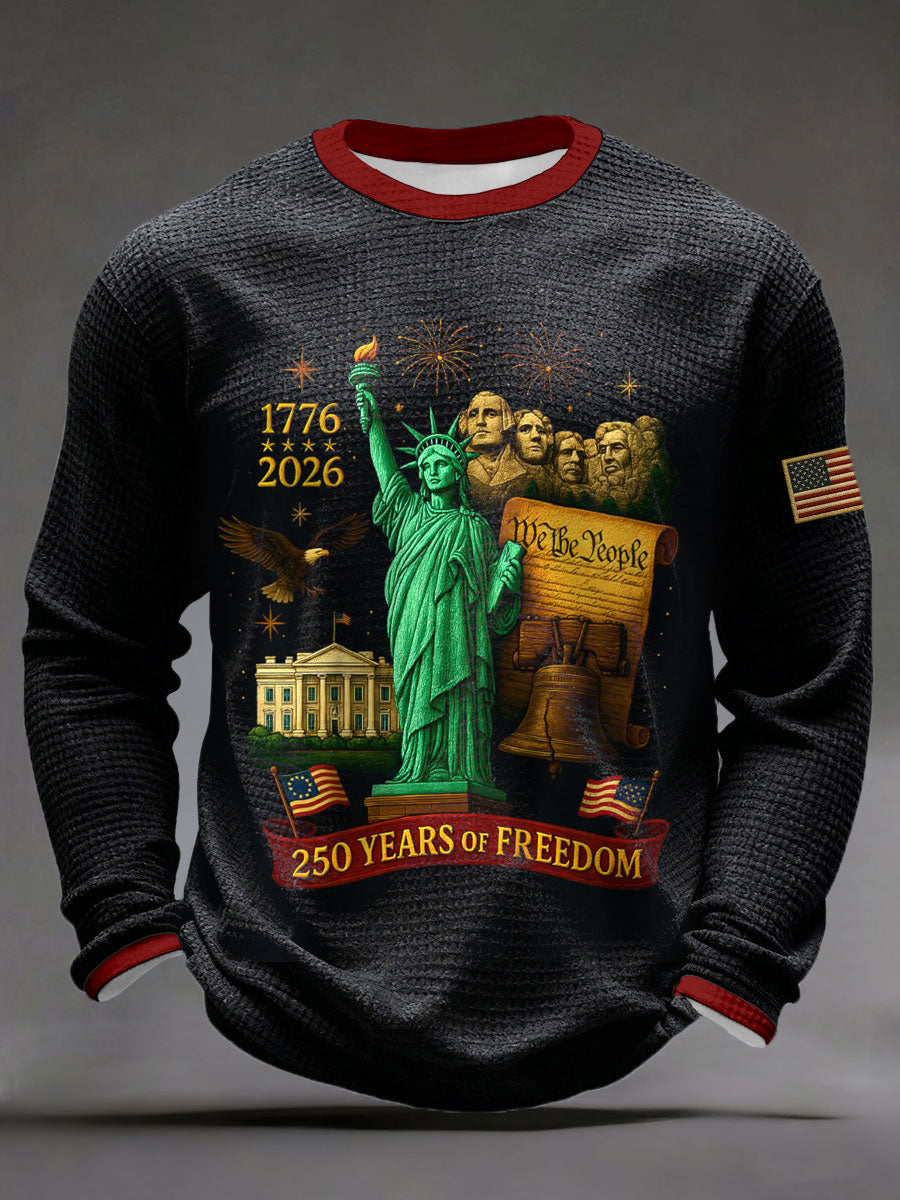 Men's 250 Years of Freedom Waffle T-Shirts