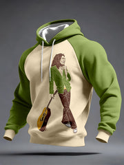 Men's Reggae Music Inspired Print Hoodie