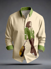 Men's Reggae Music Inspired Print Shirt