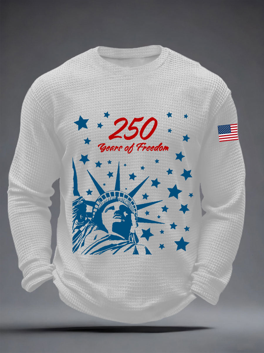 Men's American 250 Waffle Long Sleeve T-Shirt