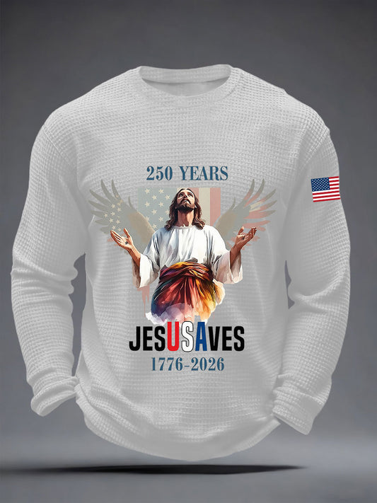 Men's  250 Waffle Long Sleeve T-Shirt