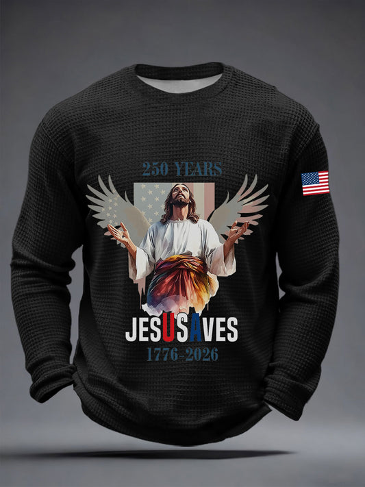 Men's  250 Waffle Long Sleeve T-Shirt