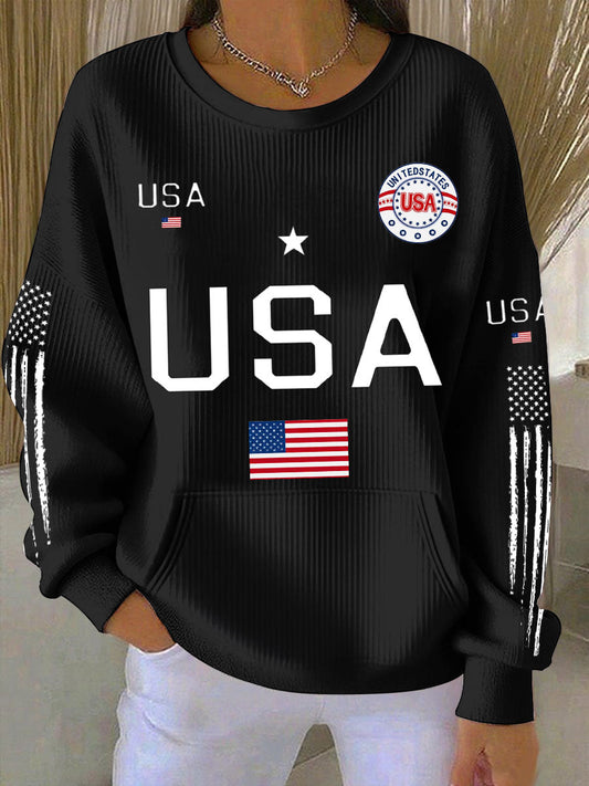 Women's USA Flag Sweatshirts