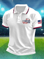 Men's USA Soccer Printed Shirt