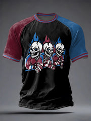 Men's Ice Hockey Print Casual T-shirt