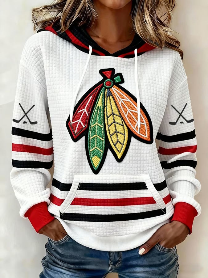 Women's Hockey Printed Hoodie