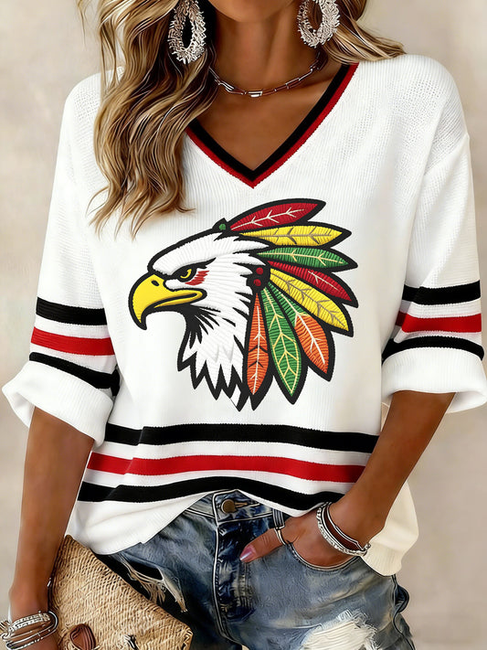 Women's Hockey Printed Waffle T-shirt