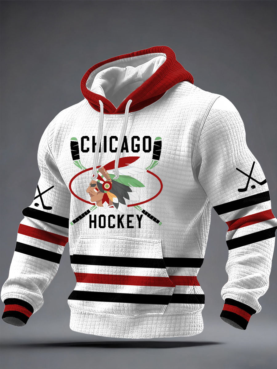 Men's Ice Hockey Printed Hoodie