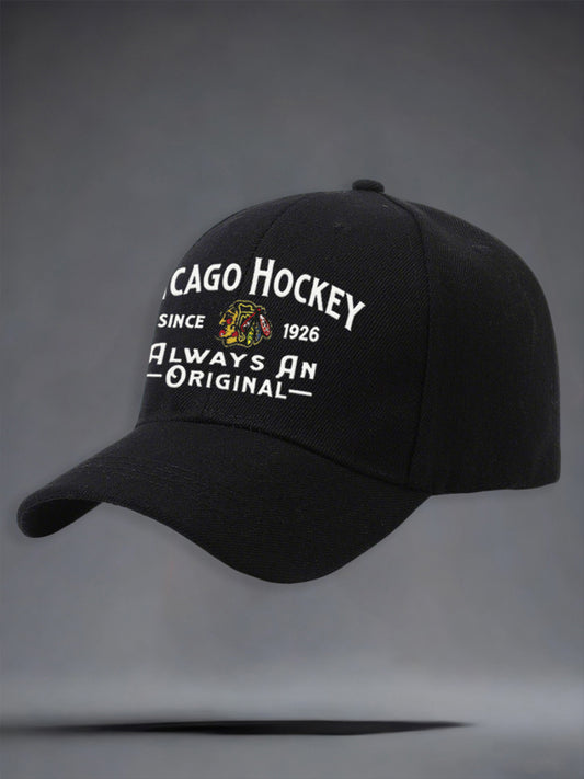 Unisex Chicago Hockey Print Cap