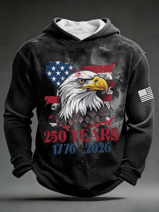 Men's 250 Years 1776-2026 Waffle Hoodeds
