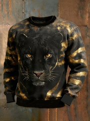 Men's Leopard Crew Neck Sweatshirt