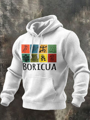 Men's Puerto Rico Taino Art Printed Hoodie