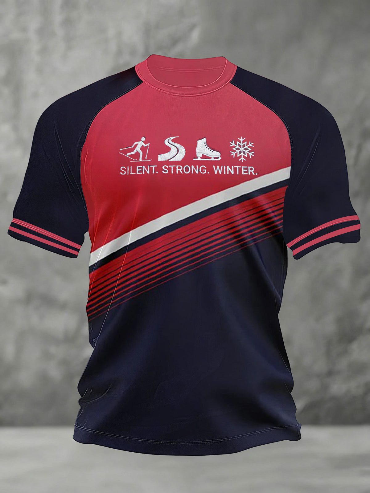 Men's Winter Sports 2026 Skating Printed T-shirt