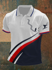 Men's Winter Sports 2026 Skiing Printed Shirt
