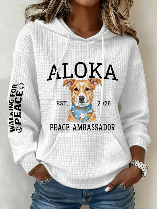 Women's Walk For Peace Art Print Hoodie