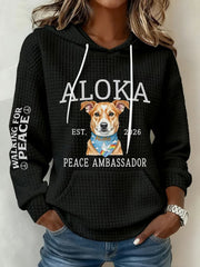 Women's Walk For Peace Art Print Hoodie