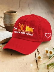 Walk For Peace Monks With Aloka Dog Hat