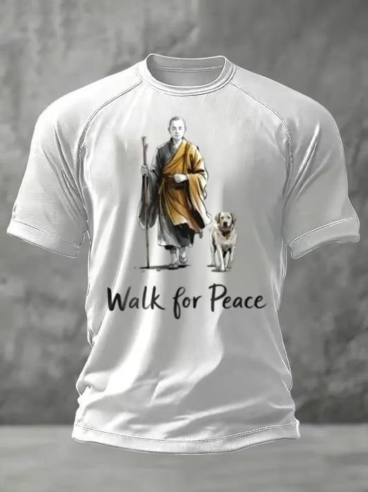 Men's Walk For Peace Aloka Printed T-shirt