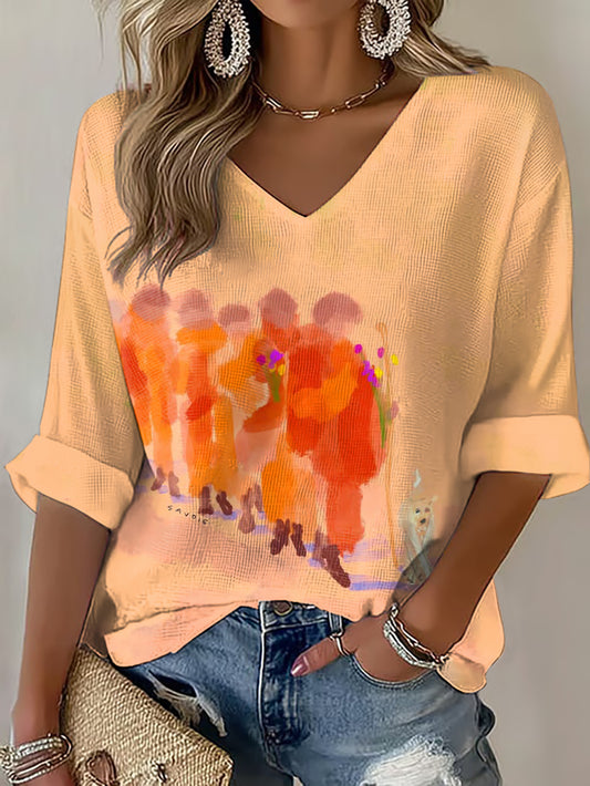 Women's Walk For Peace Waffle T-shirt