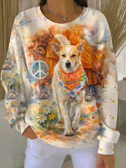 Women's Walk For Peace Aloka Printed Sweatshirt
