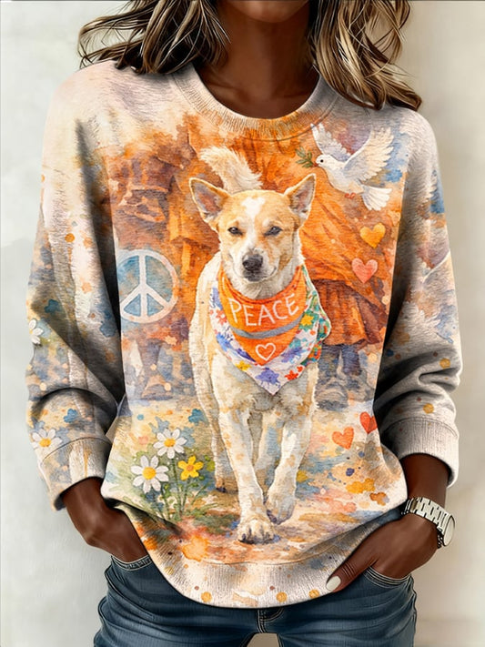 Women's Walk For Peace Aloka Printed Sweatshirt