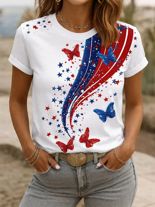 Women's - Flag Butterfly T-Shirts