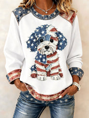Women's - Flag Dog Sweatshirts
