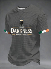 Men's Hello Darkness My Old Friend Waffle Short Sleeves T-shirt