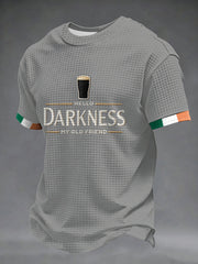 Men's Hello Darkness My Old Friend Waffle Short Sleeves T-shirt