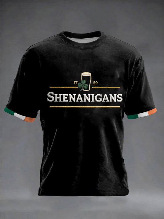 Men's Shenanigans St.Patrick's Day Print short sleeves t-shirt