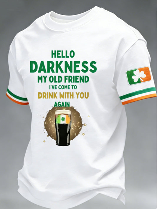 Men's Hello Darkness My Old Friend  T-shirt
