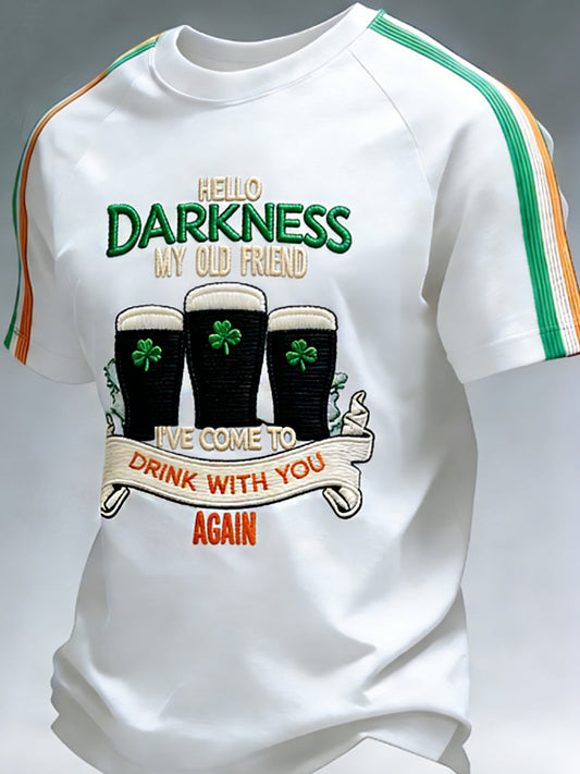 Men's Hello Darkness My Old Friend  T-shirt