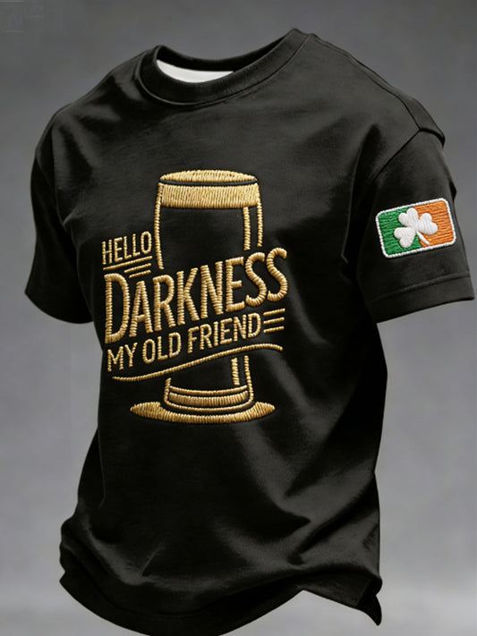 Men's Hello Darkness My Old Friend  T-shirt