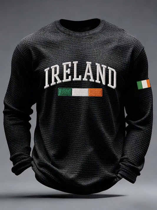 Men's St. Patrick's Day Waffle Long Sleeve T-Shirt