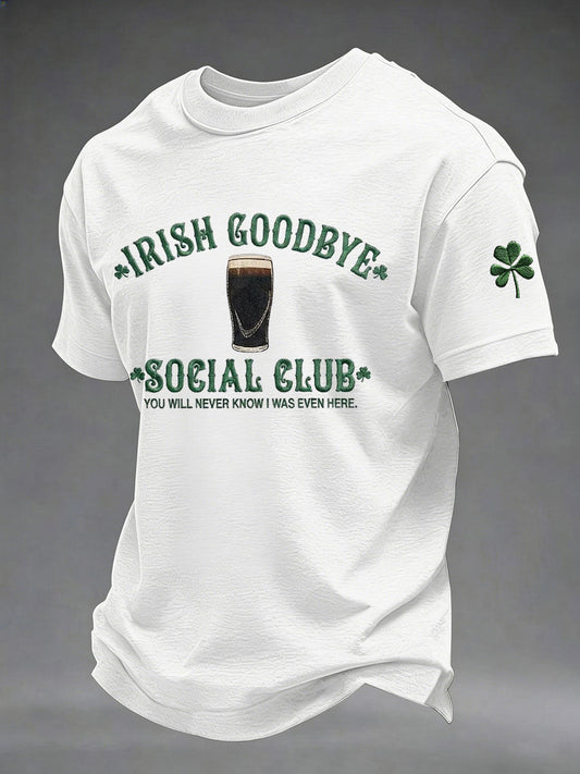 Men's St. Patrick's Day Printed Casual T-Shirt
