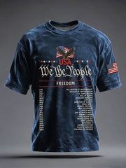 Men's USA 1776-2026 Print Vintage T-Shirt